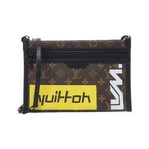 LOUIS VUITTON Brown Monogram Messenger Shoulder Bag